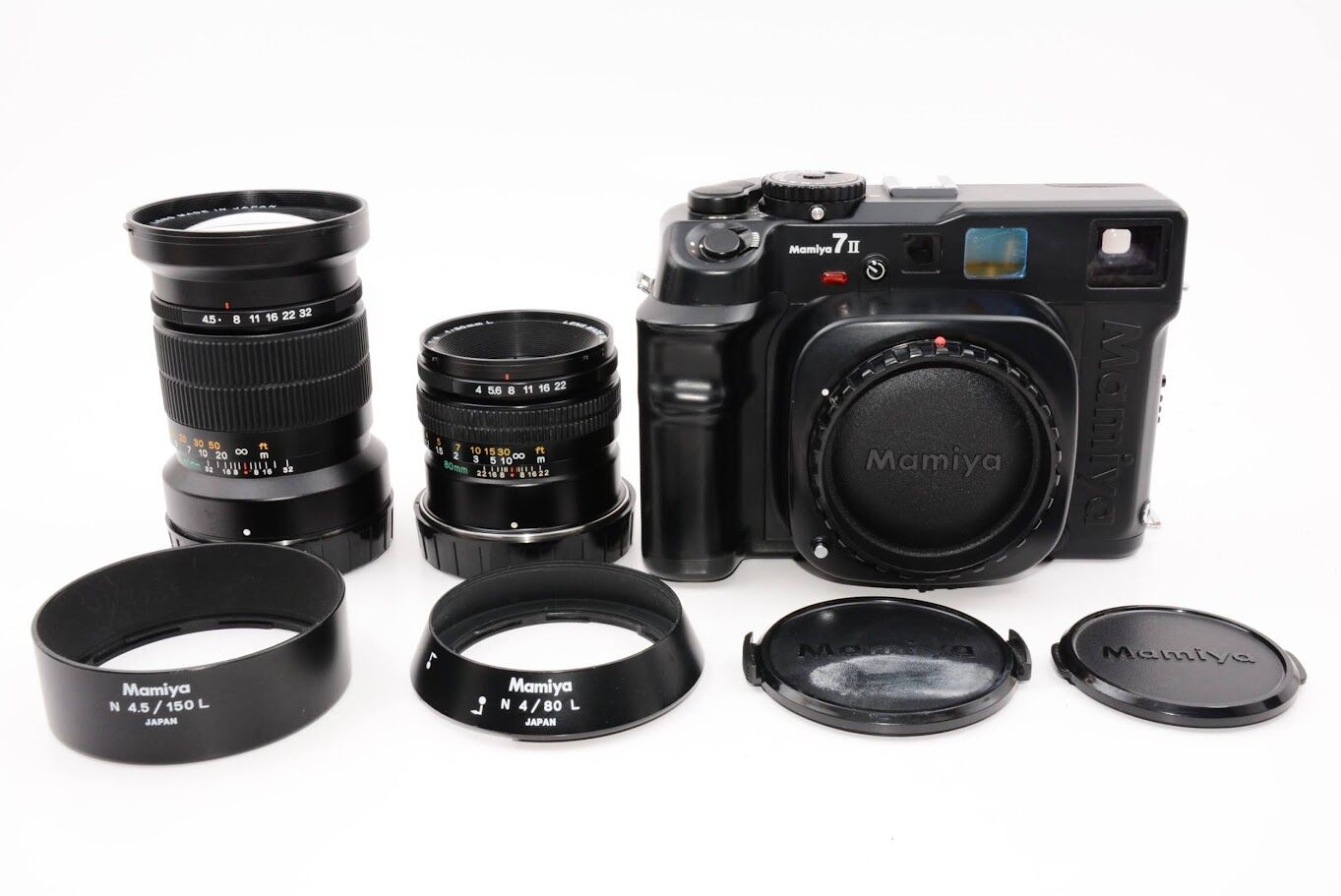 Mamiya 7II マミヤ N1:4 f=80mm L /  N1:4.5 f=150mm L