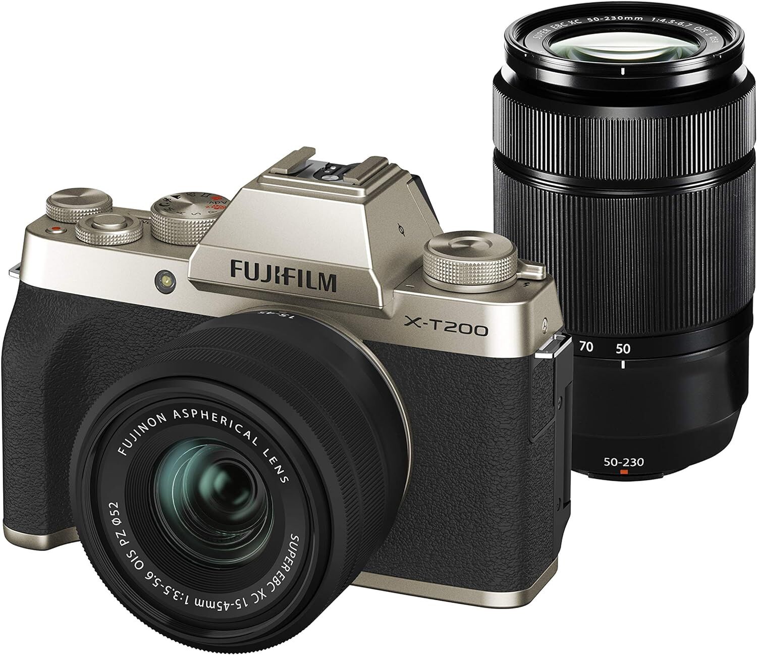 FUJIFILM フジフイルム ミラーレス一眼カメラ X-T200 ダブルズームレンズキット ダークシルバー