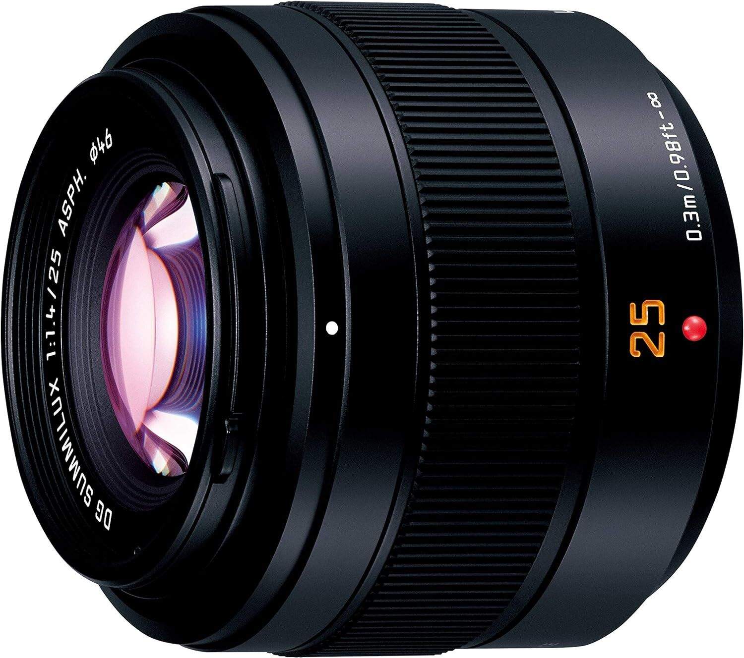 Panasonic パナソニック 標準単焦点レンズ マイクロフォーサーズ用 ルミックス LEICA DG SUMMILUX 25mm/F1.4 II ASPH. ブラック