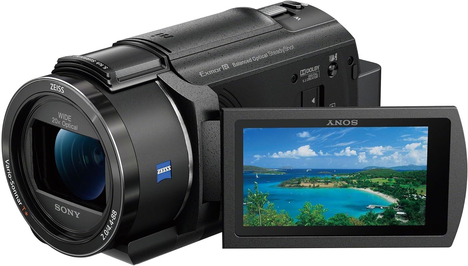 SONY ソニー ビデオカメラ FDR-AX45 4K 64GB 光学20倍 ブラック Handycam
