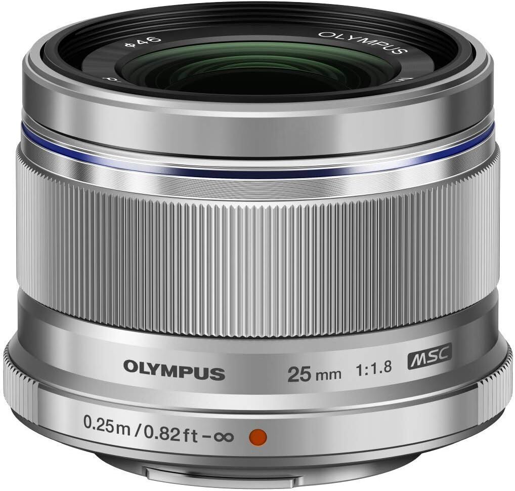 OLYMPUS オリンパス M.ZUIKO DIGITAL 25mm F1.8 シルバー マイクロフォーサーズ用 単焦点レンズ