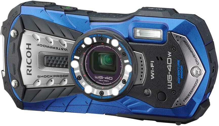RICOH リコー 防水デジタルカメラ WG-40W ブルー