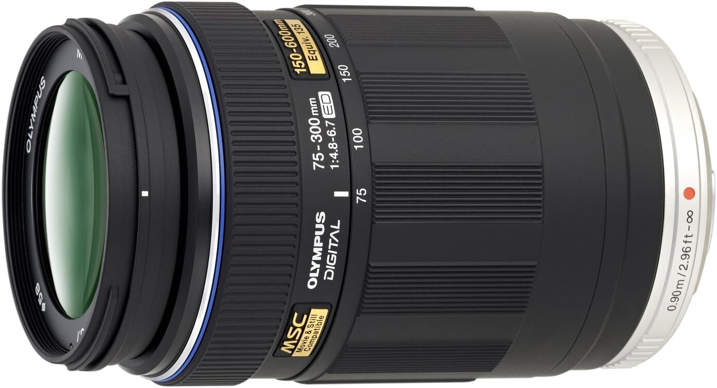 OLYMPUS オリンパス 超望遠ズームレンズ M.ZUIKO DIGITAL ED 75-300mm F4.8-6.7 ブラック