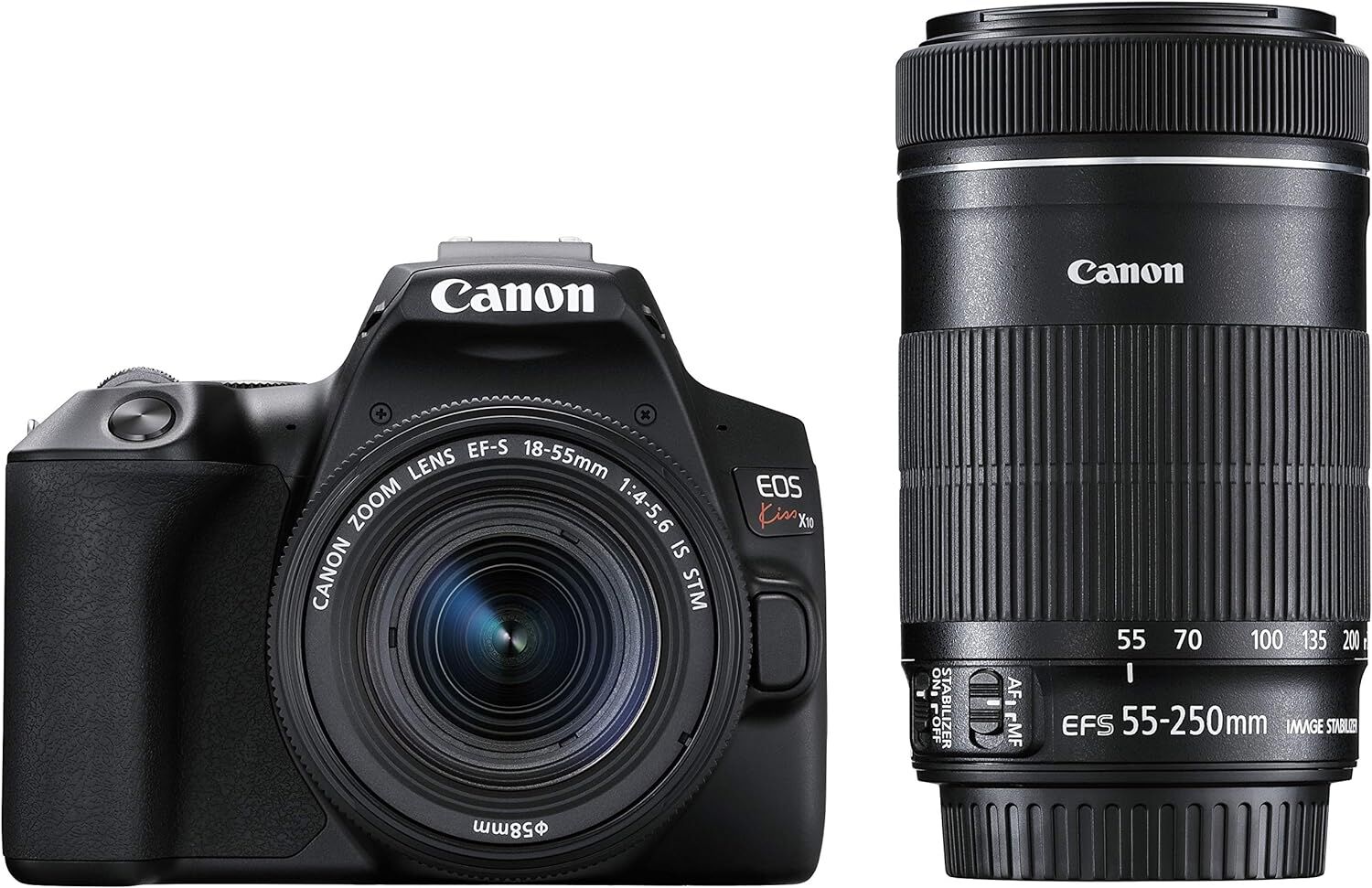 Canon キヤノン デジタル一眼レフカメラ EOS Kiss X10 ダブルズームキット ブラック