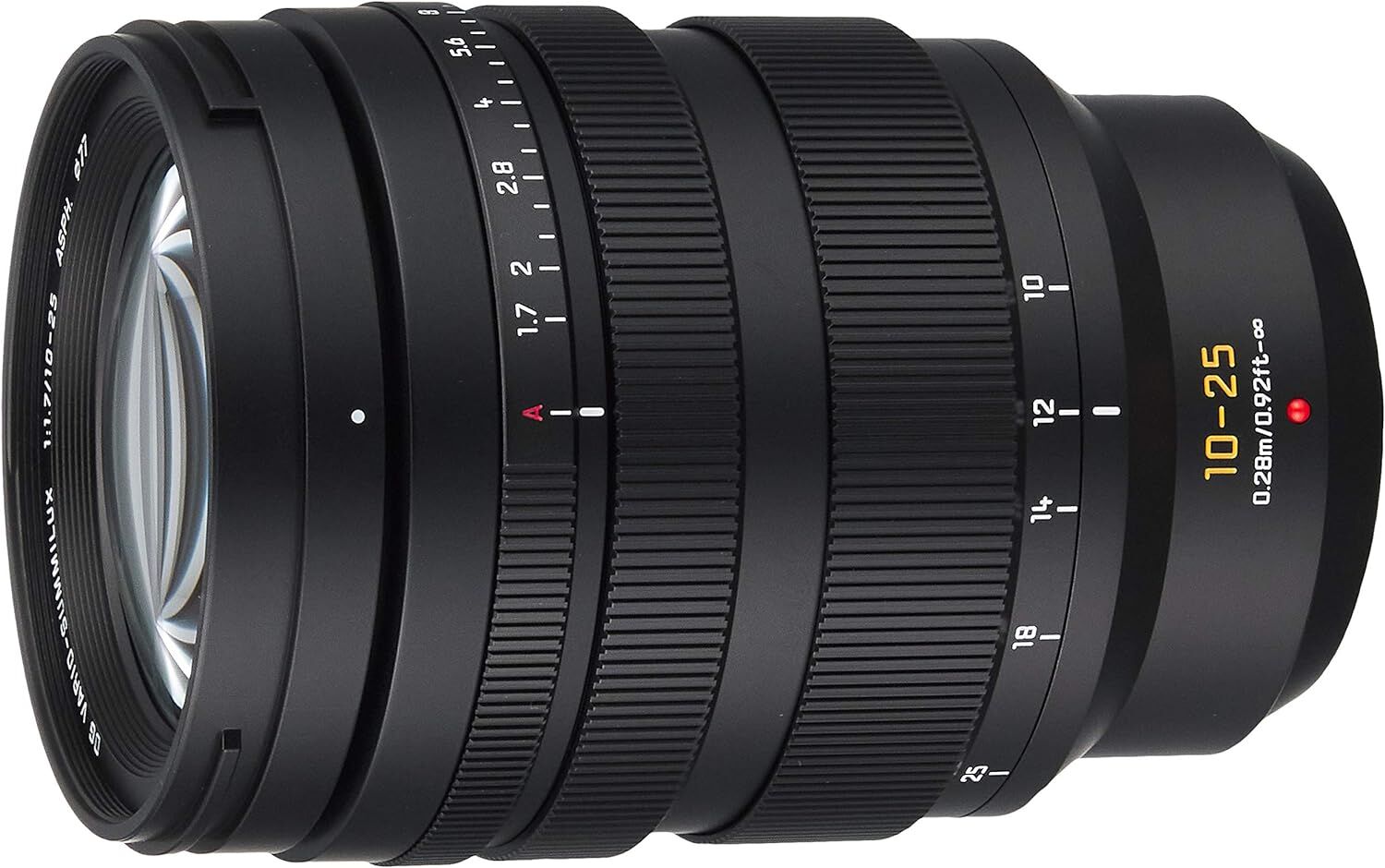 Panasonic パナソニック 大口径標準ズームレンズ マイクロフォーサーズ用 ルミックス LEICA DG VARIO-SUMMILUX 10-25mm/F1.7 ASPH. ブラック