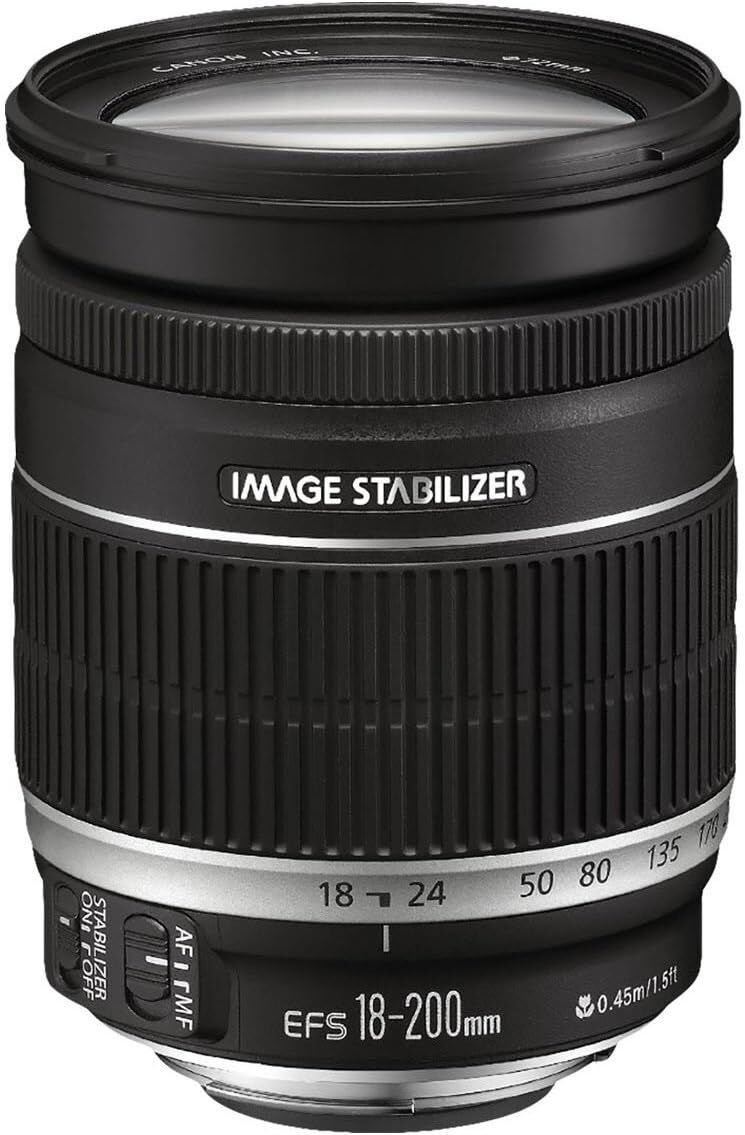 Canon キヤノン 望遠ズームレンズ EF-S18-200mm F3.5-5.6 IS APS-C対応
