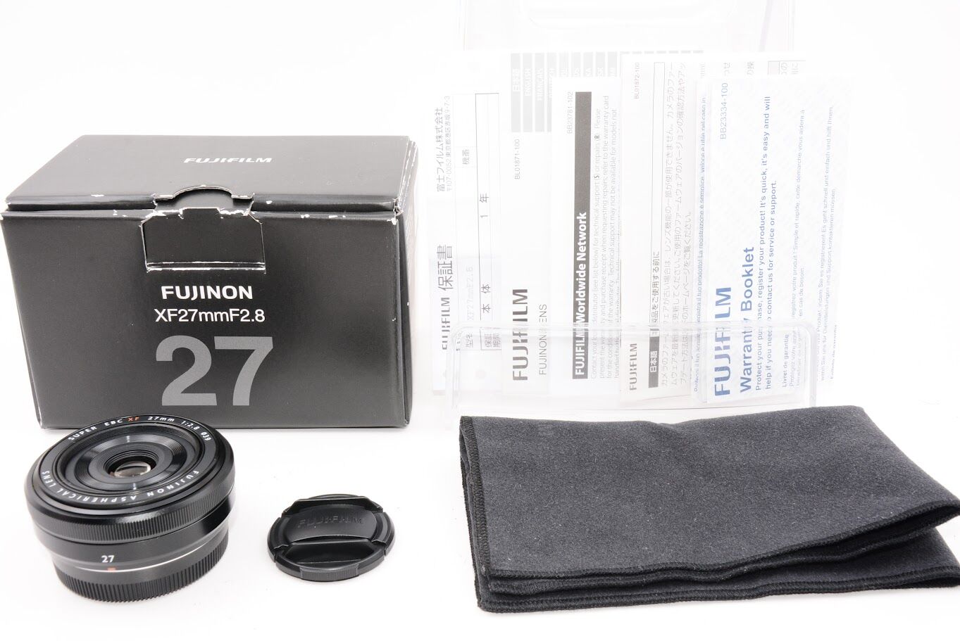 FUJIFILM フジフィルム 単焦点広角レンズ XF27mmF2.8 B ブラック