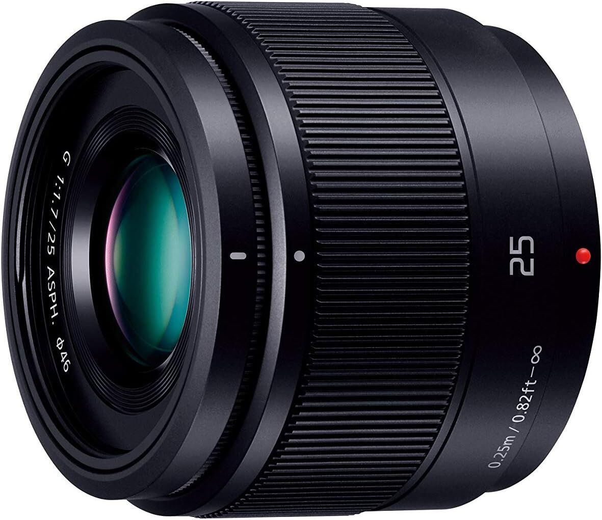 Panasonic パナソニック 単焦点レンズ マイクロフォーサーズ用 ルミックス G 25mm/ F1.7 ASPH. ブラック
