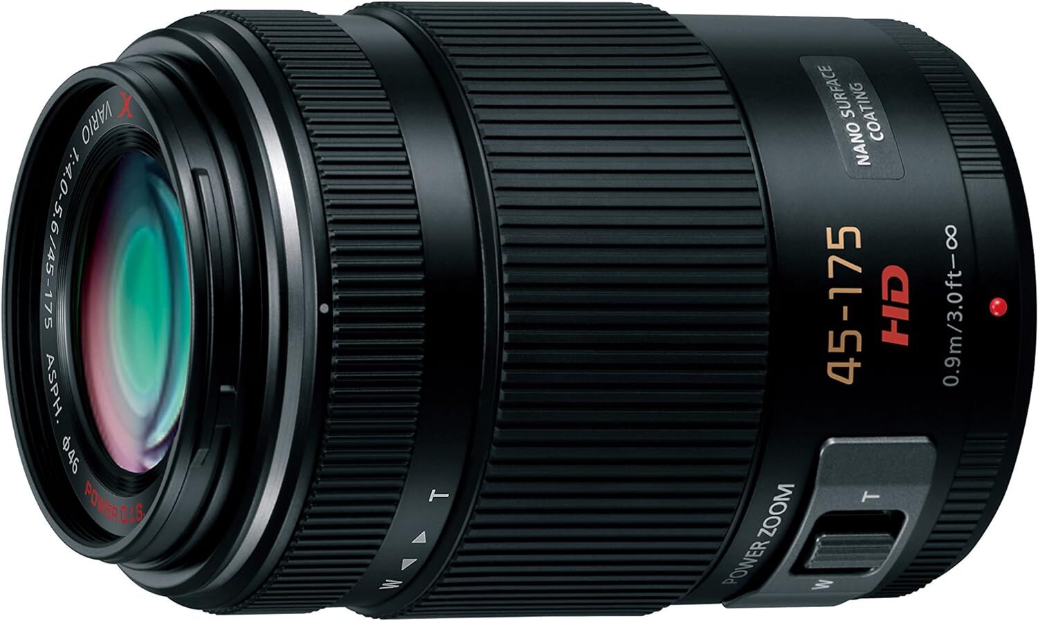 Panasonic パナソニック 望遠ズームレンズ マイクロフォーサーズ用 ルミックス G X VARIO PZ 45-175mm/F4.0-5.6 ASPH./POWER O.I.S. ブラック