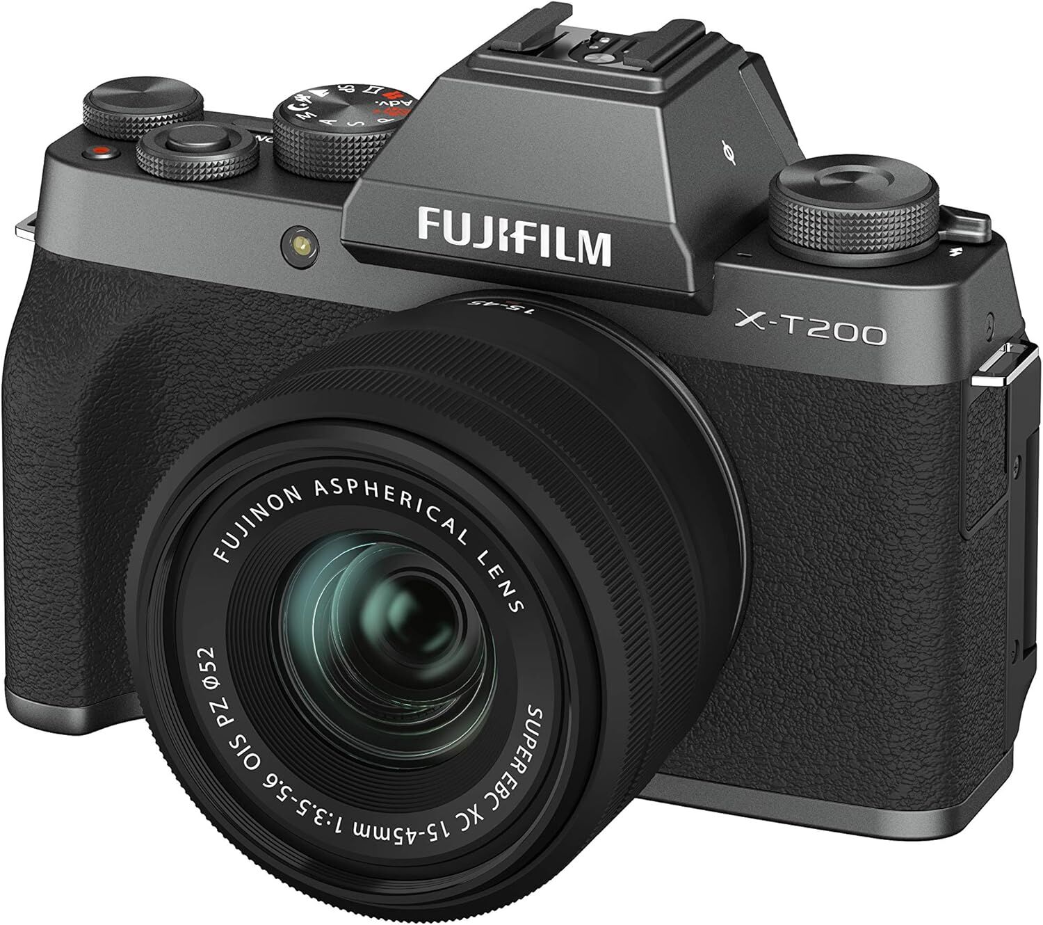 FUJIFILM フジフイルム ミラーレス一眼カメラ X-T200 レンズキット ダークシルバー