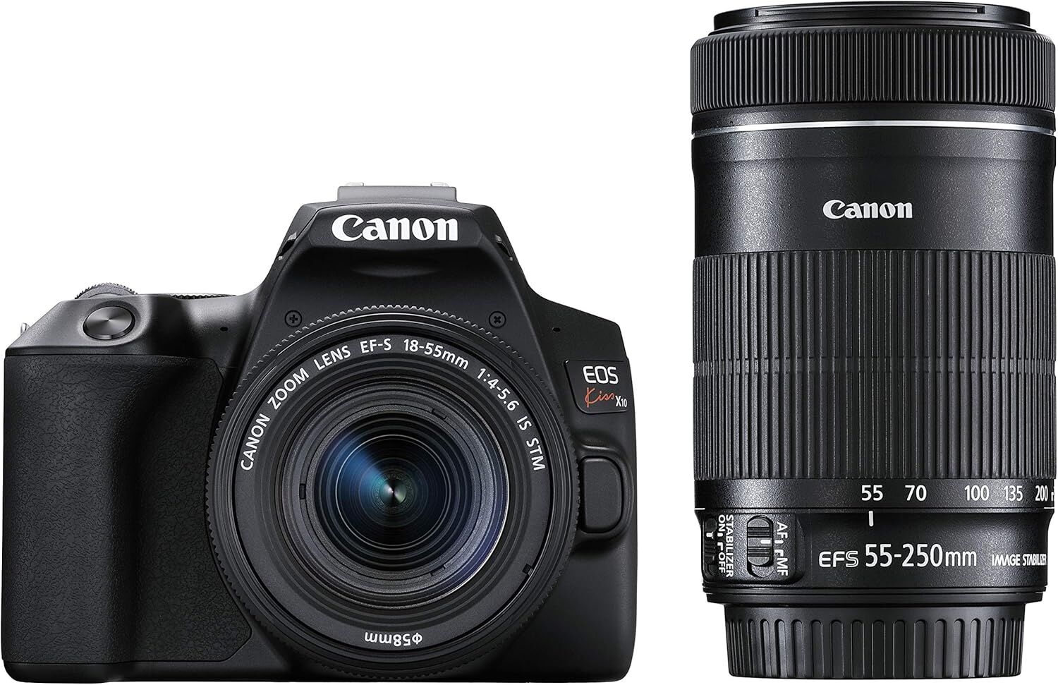Canon キヤノン デジタル一眼レフカメラ EOS Kiss X10 ダブルズームキット ブラック