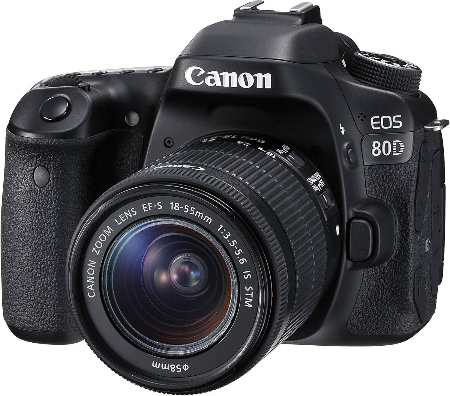 Canon キヤノン デジタル一眼レフカメラ EOS 80D レンズキット EF-S18-55mm F3.5-5.6 IS STM 付属