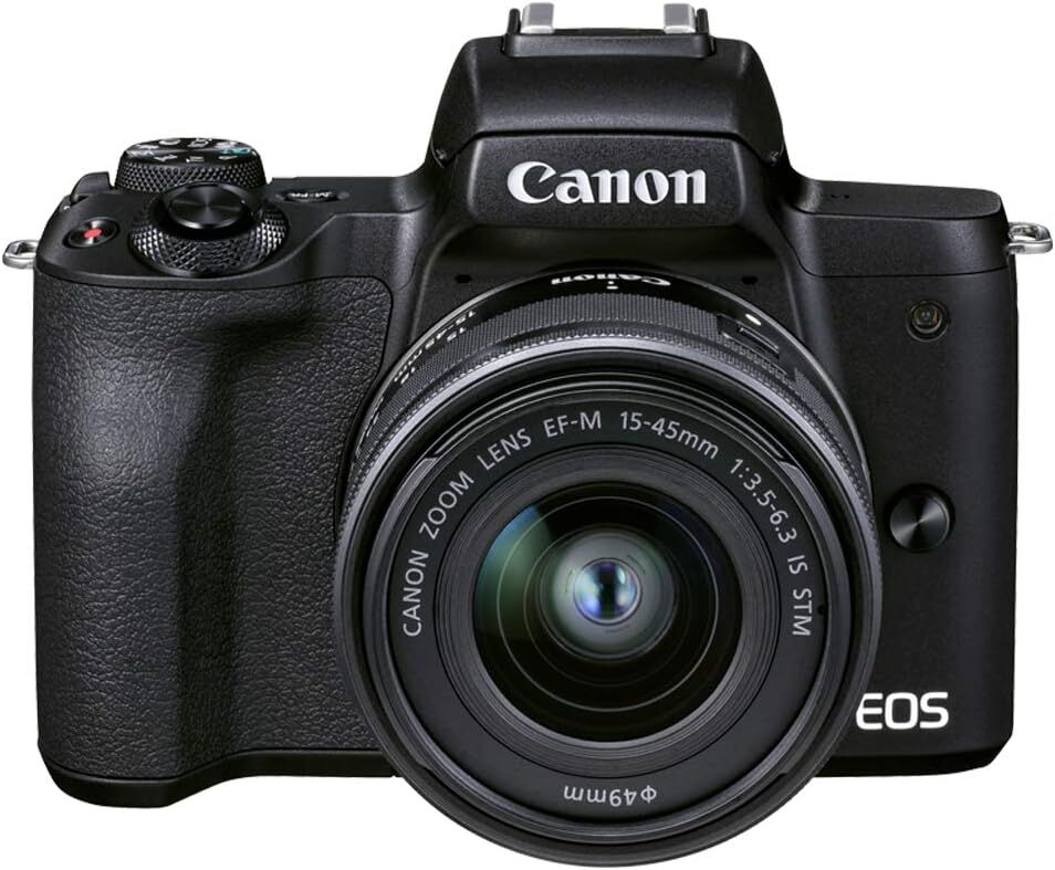 Canon キヤノン ミラーレス一眼カメラ EOS Kiss M2 標準ズームレンズキット ブラック