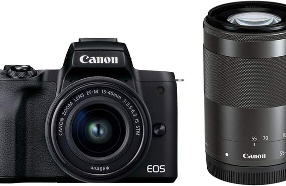 吹田のおすすめ Canon キヤノン EOS Kiss M2 ダブルズームキット の高い買取価格 売るなら百獣の買取王が高価買い取り