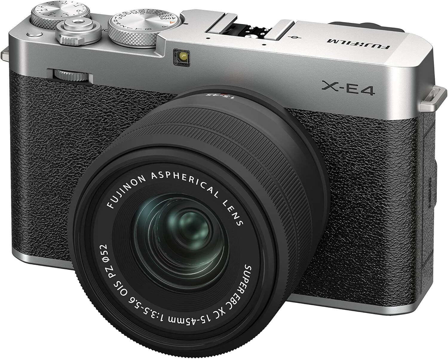 FUJIFILM フジフイルム ミラーレスデジタルカメラ X-E4 レンズキット シルバー XC15-45