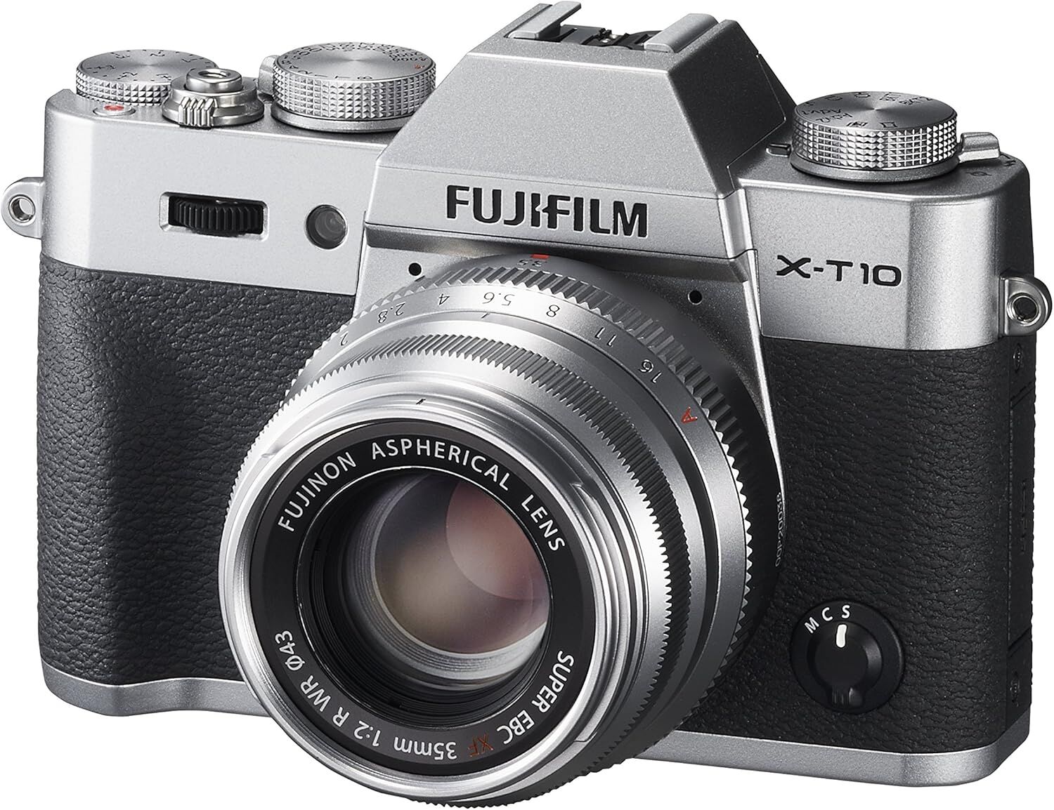 FUJIFILM フジフイルム ミラーレス一眼 X-T10 レンズキット シルバー X-T10LK35F2-S