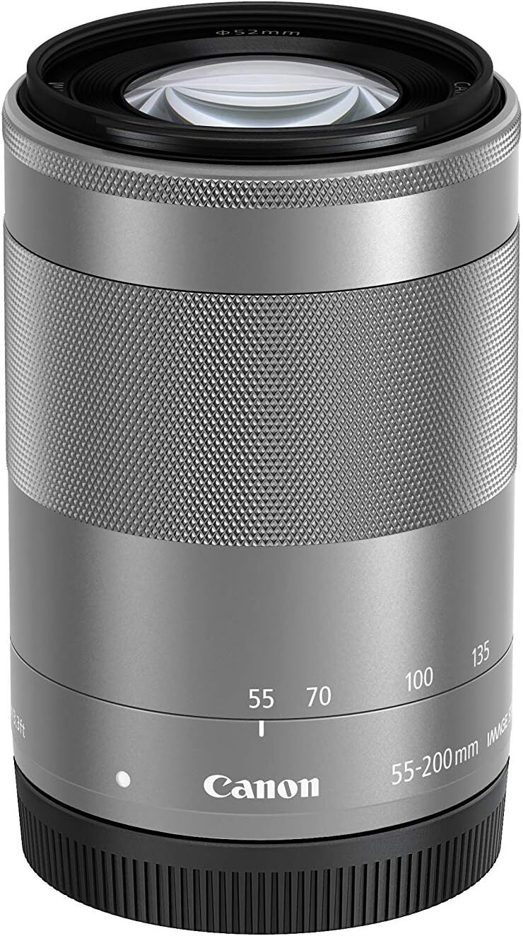 Canon キヤノン 望遠ズームレンズ EF-M55-200mm F4.5-6.3 IS STM シルバー ミラーレス専用