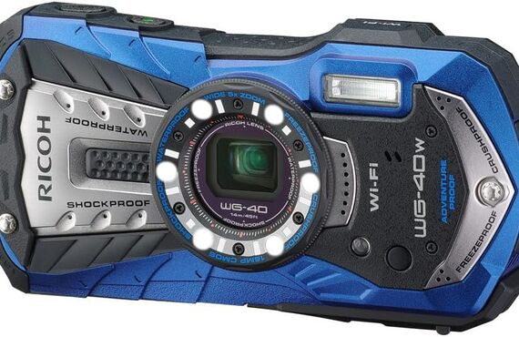 吹田のおすすめ RICOH リコー 防水デジタルカメラ WG-40W ブルー の高い買取価格 売るなら百獣の買取王が高価買い取り