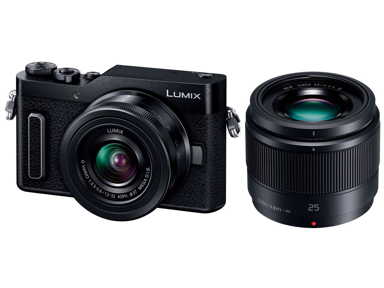 Panasonic パナソニック ミラーレス一眼カメラ ルミックス GF10 ダブルレンズキット 標準ズームレンズ/望遠ズームレンズ付属 ブラック