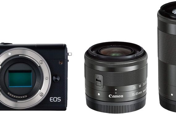 豊中のおすすめ Canon キヤノン EOS M100 ダブルズームキット の高い買取価格 売るなら百獣の買取王が高価買い取り