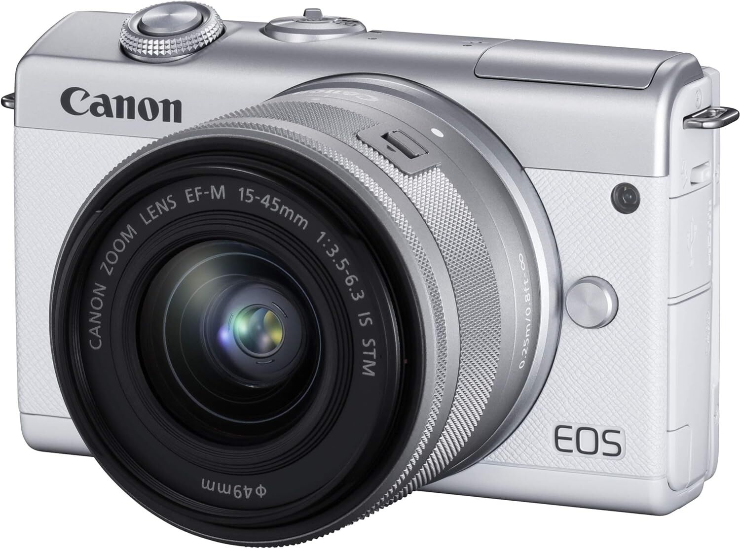 Canon キヤノン ミラーレス一眼カメラ EOS M200 標準ズームキット ホワイト