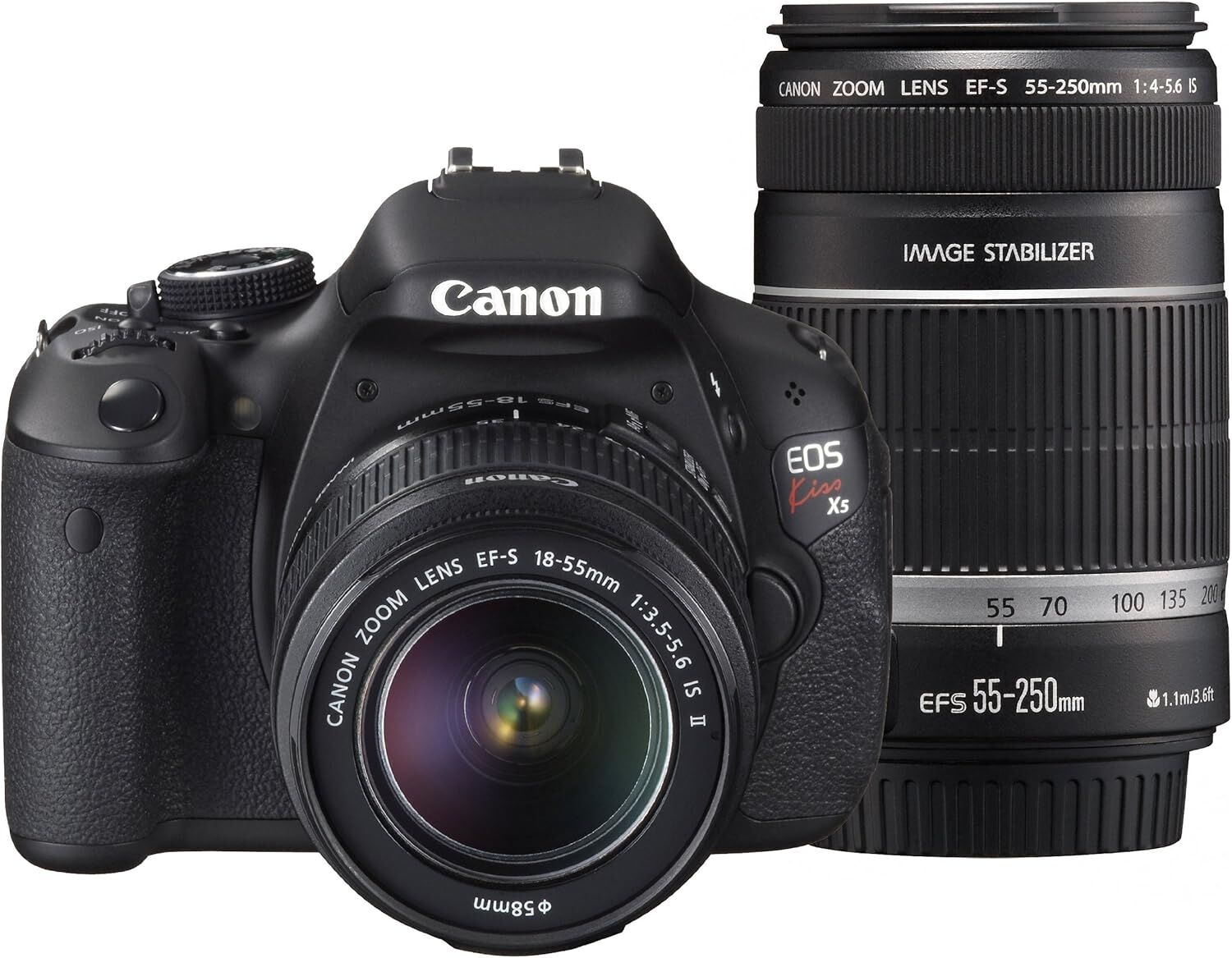 Canon キヤノン デジタル一眼レフカメラ EOS Kiss X5 ダブルズームキット EF-S18-55ｍｍ/EF-S55-250ｍｍ付属
