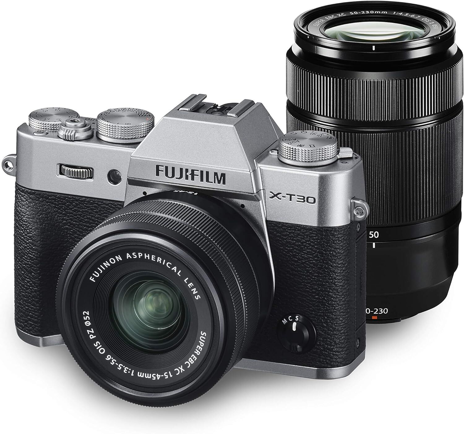 FUJIFILM フジフイルム ミラーレス一眼カメラ X-T30 ダブルズームレンズキット シルバー