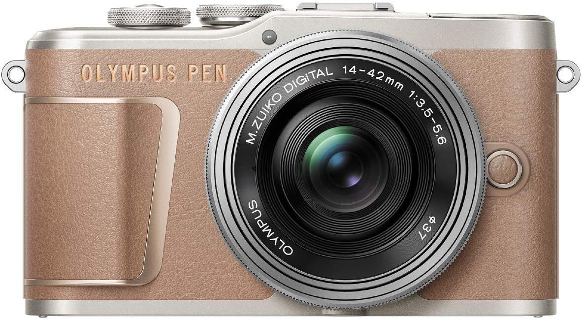 OLYMPUS オリンパス ミラーレス一眼カメラ PEN E-PL10 14-42mm EZレンズキット ブラウン