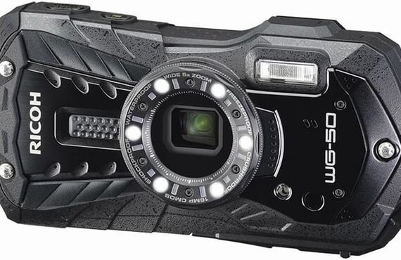 吹田のおすすめ RICOH リコー 防水デジタルカメラ WG-50 ブラックの高い買取価格 売るなら百獣の買取王が高価買い取り