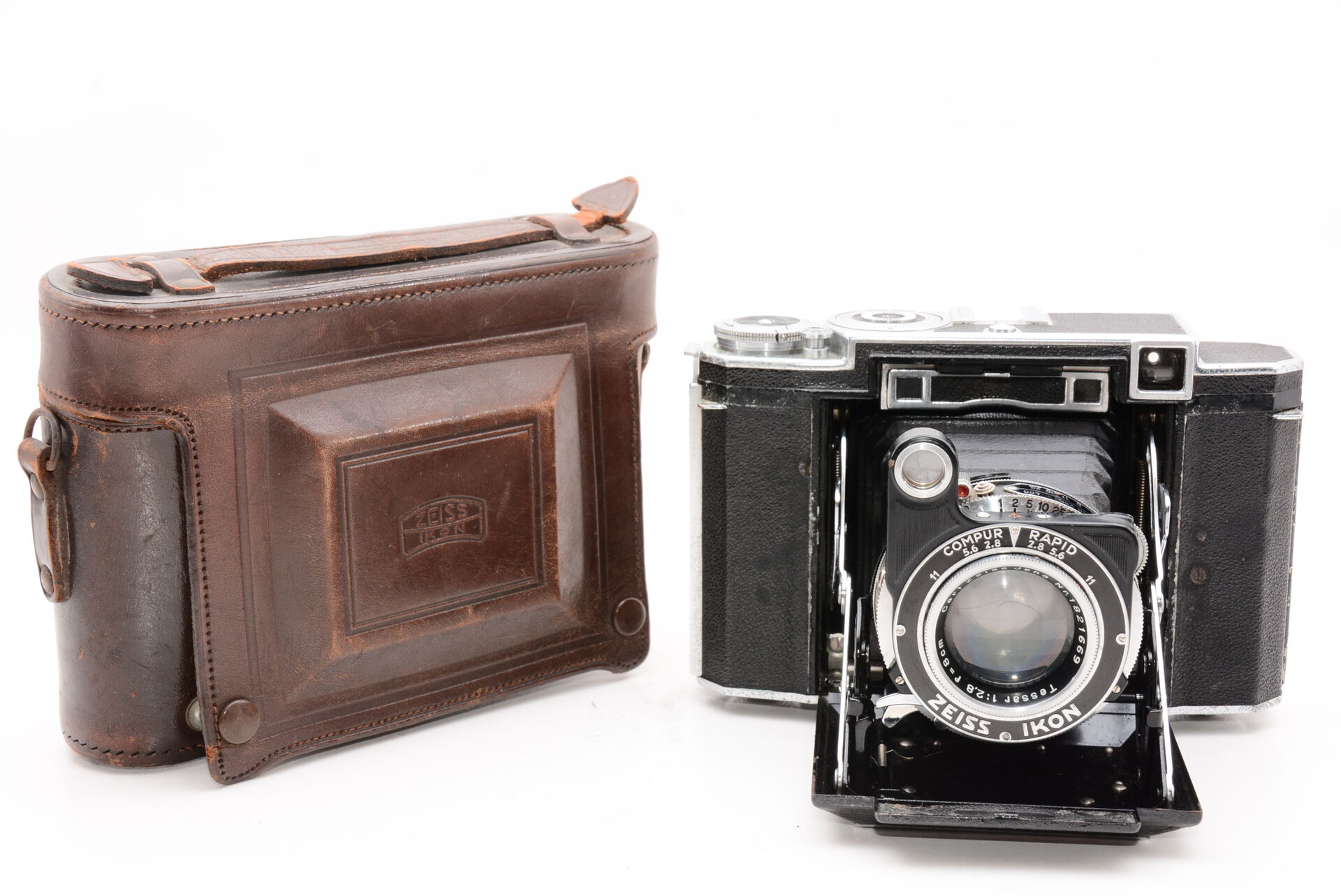 ジャンク品 ケース付き❗️ツァイスイコン Zeiss Ikon 蛇腹カメラ-