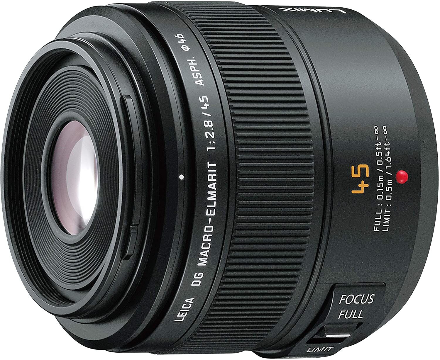 Panasonic パナソニック マイクロフォーサーズ用 ライカ DG MACRO-ELMARIT 45mm F2.8 ASPH. MEGA O.I.S 単焦点 マクロレンズ H-ES045