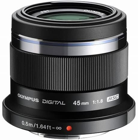 OLYMPUS オリンパス 単焦点レンズ M.ZUIKO DIGITAL 45mm F1.8 ブラック