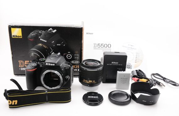 明石おすすめ  Nikon ニコン D5500 18-55 VRII レンズキット の高い買取価格 売るなら百獣の買取王が高価買い取り