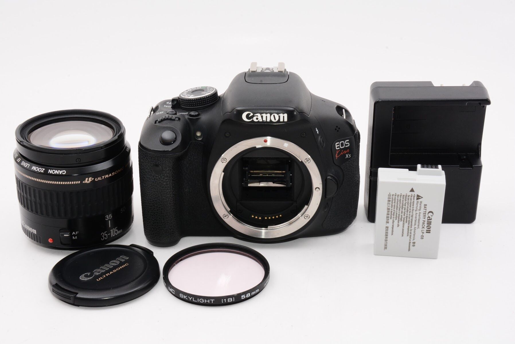 Canon キャノン デジタル一眼レフカメラ EOS Kiss X5 + EF 35-105 4.5-5.6 レンズ付