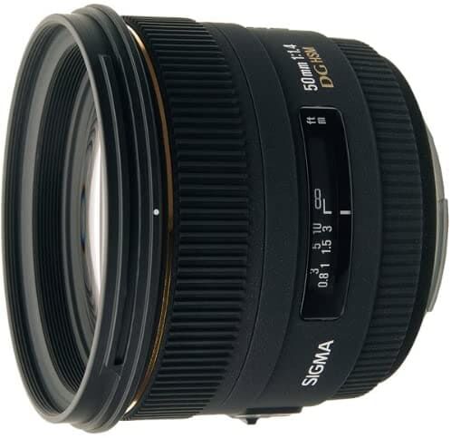 SIGMA シグマ 単焦点標準レンズ 50mm F1.4 EX DG HSM ニコン用 フルサイズ対応 310554