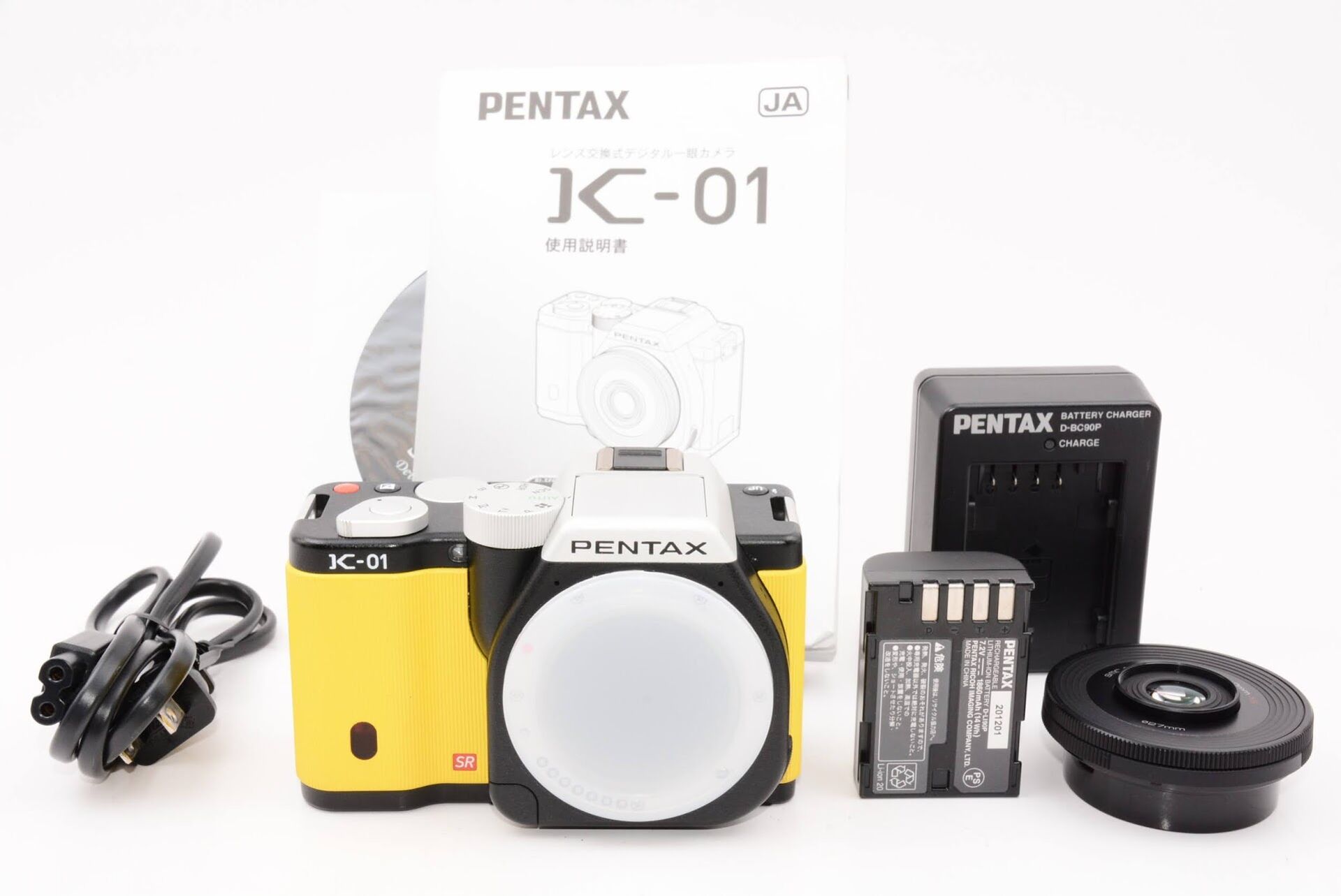 PENTAX ペンタックス ミラーレス一眼カメラ K-01ズームレンズキット ブラック/イエロー