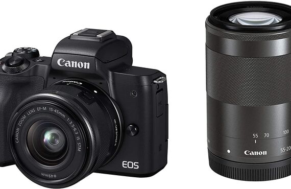 カメラレンタル神戸のおすすめレンズ・ビデオカメラ買取王カメライオンCANON EOS Kiss M ダブルズーム