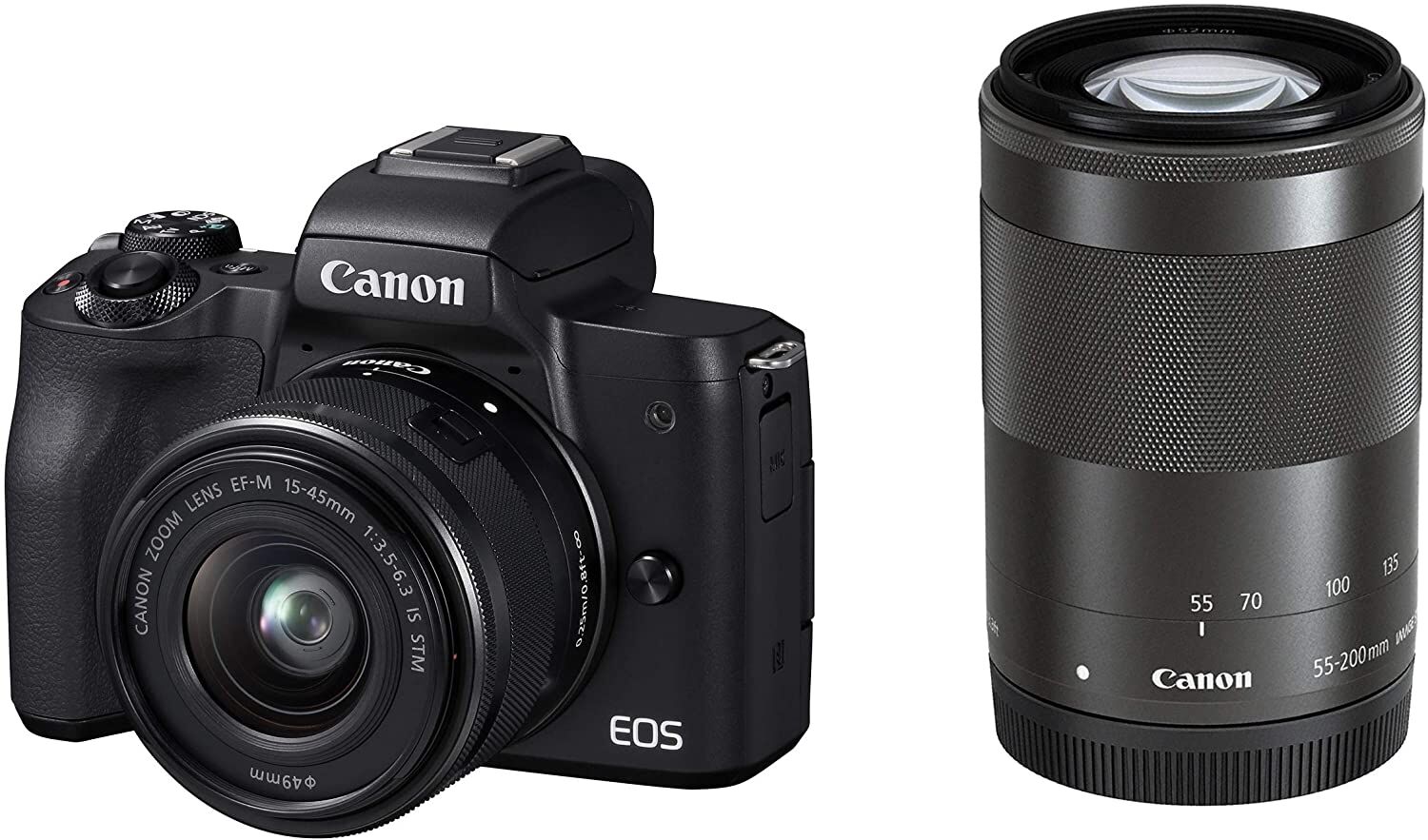 CANON EOS Kiss M ダブルズームキット ミラーレス一眼