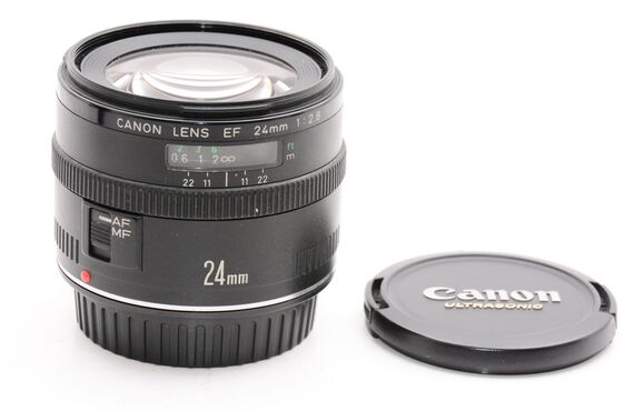 西宮おすすめCanon キャノン 単焦点広角レンズ EF24mm F2.8の高い買取価格 売るなら百獣のカメラ買取王が高価買い取り