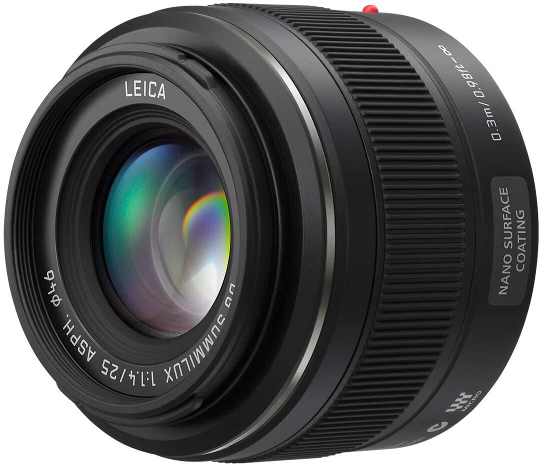 Panasonic パナソニック 単焦点レンズ マイクロフォーサーズ用 ライカ DG SUMMILUX 25mm/F1.4 ASPH. ブラック H-X025