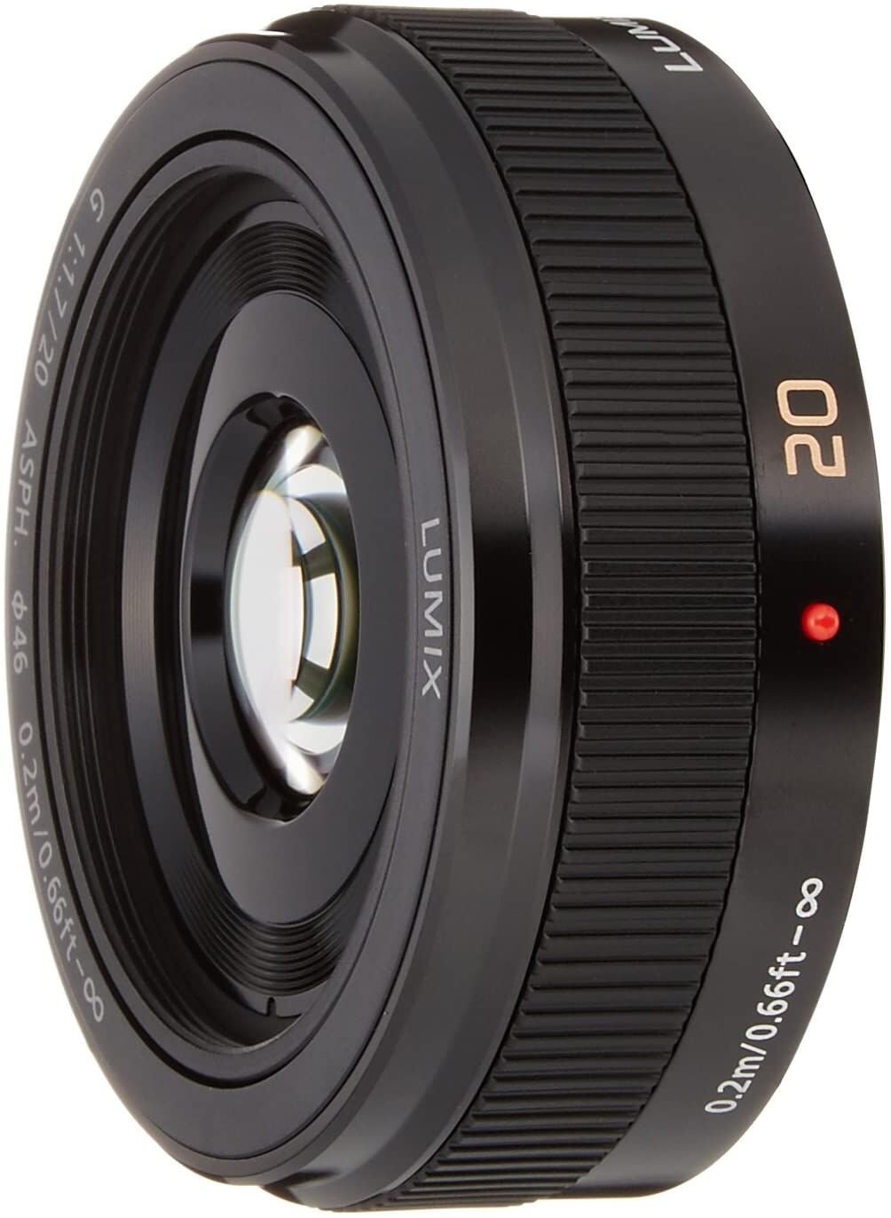 Panasonic パナソニック 単焦点レンズ マイクロフォーサーズ用 ルミックス G 20mm/F1.7 II ASPH. ブラック H-H020A-K