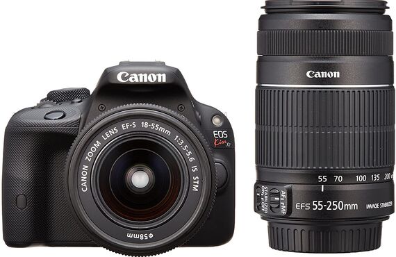 カメラレンタル神戸のおすすめレンズ・ビデオカメラ買取王カメライオンCANON EOS KissX7 ダブルズームキット 一眼レフ