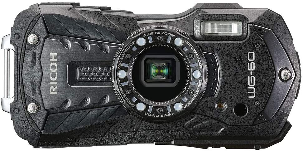 RICOH リコー WG-60 ブラック 本格防水デジタルカメラ 14メートル防水 耐衝撃 防塵 耐寒 高画質1600万画素 水中専用マーメードモード搭載 仕事に使える「CALSモード」搭載