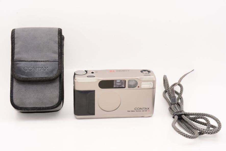CONTAX T2 Carl Zeiss Sonnar 2.8/38 T* コンタックス コンパクトフィルムカメラ データパック ケース付き