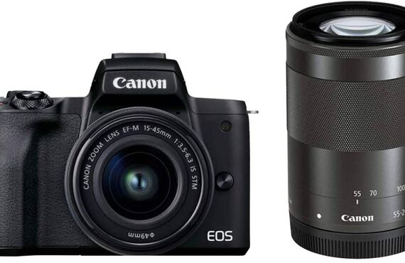 梅田のおすすめ canon キャノン EOS Kiss M2 ダブルズームキットの高い買取価格 百獣のカメラ買取王が高価買い取り