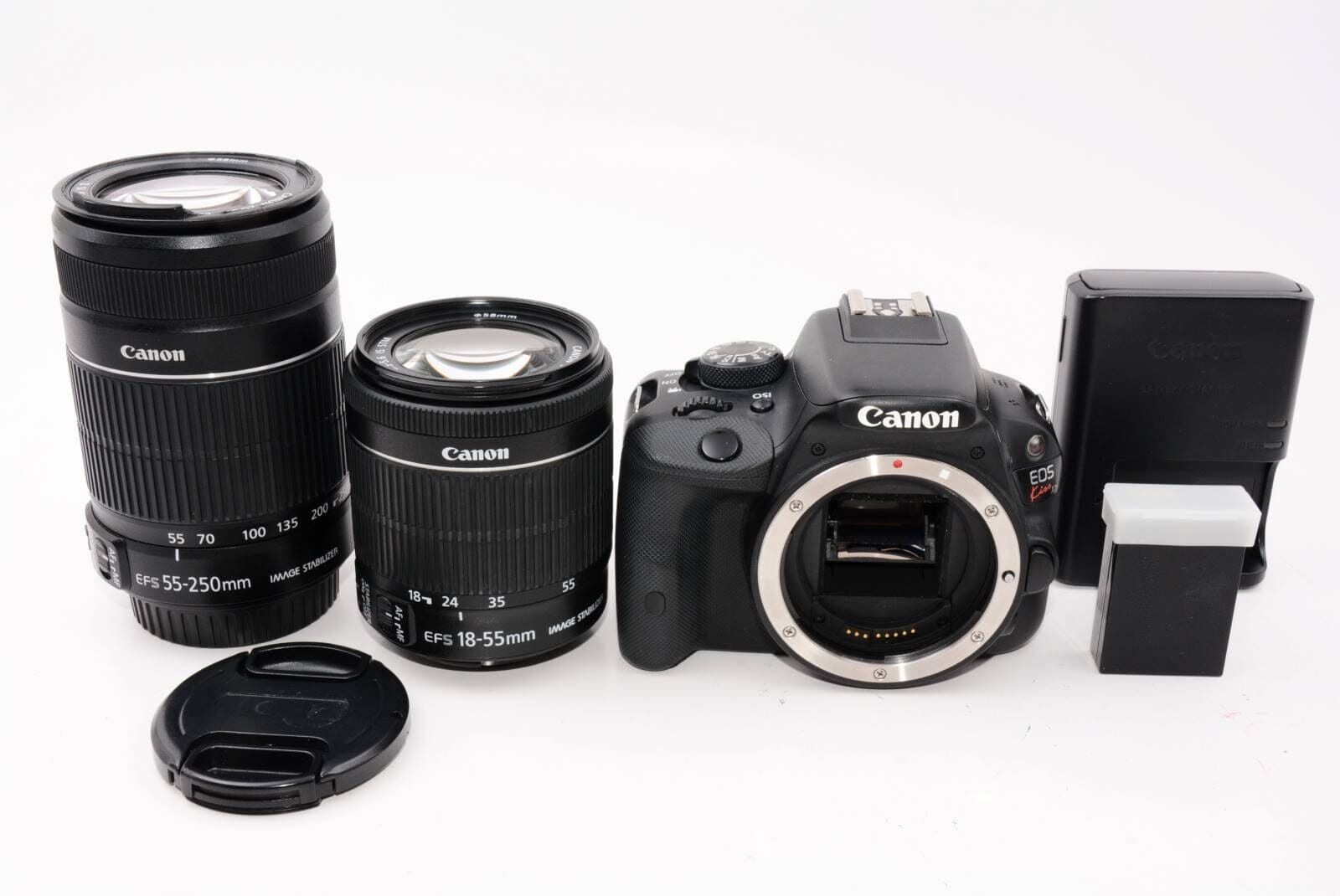 Canon キャノン デジタル一眼レフカメラ EOS Kiss X7 ダブルズームキット EF-S18-55ｍｍ/EF-S55-250ｍｍ付属